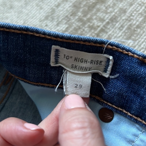 Madewell 10” HIgh-Rise Skinny - Picture 4 of 8